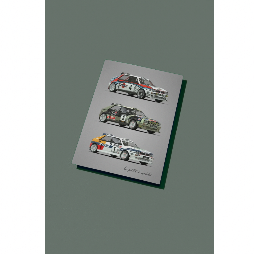 Lancia Delta HF Liveries Poster