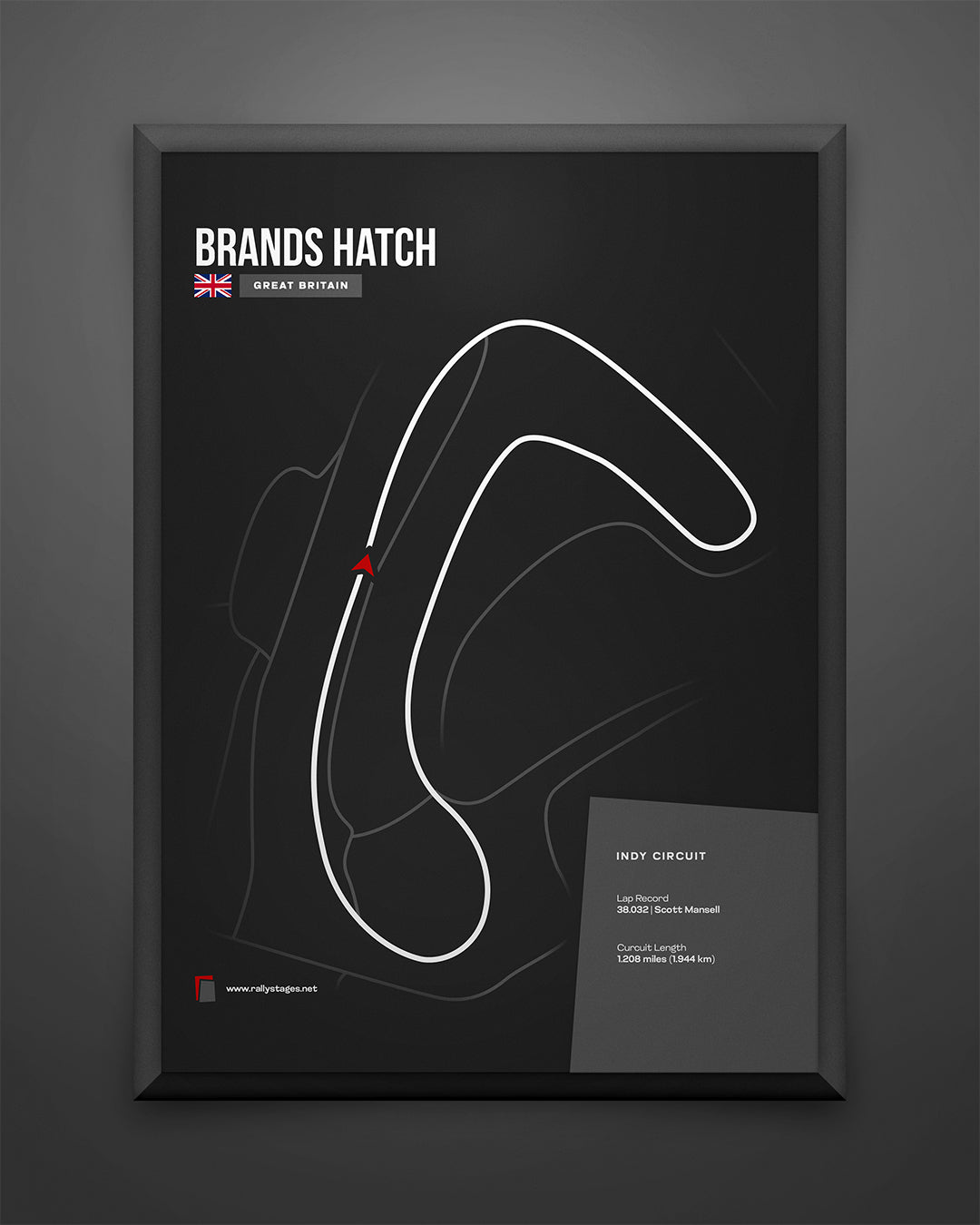 A3 Brands Hatch Poster