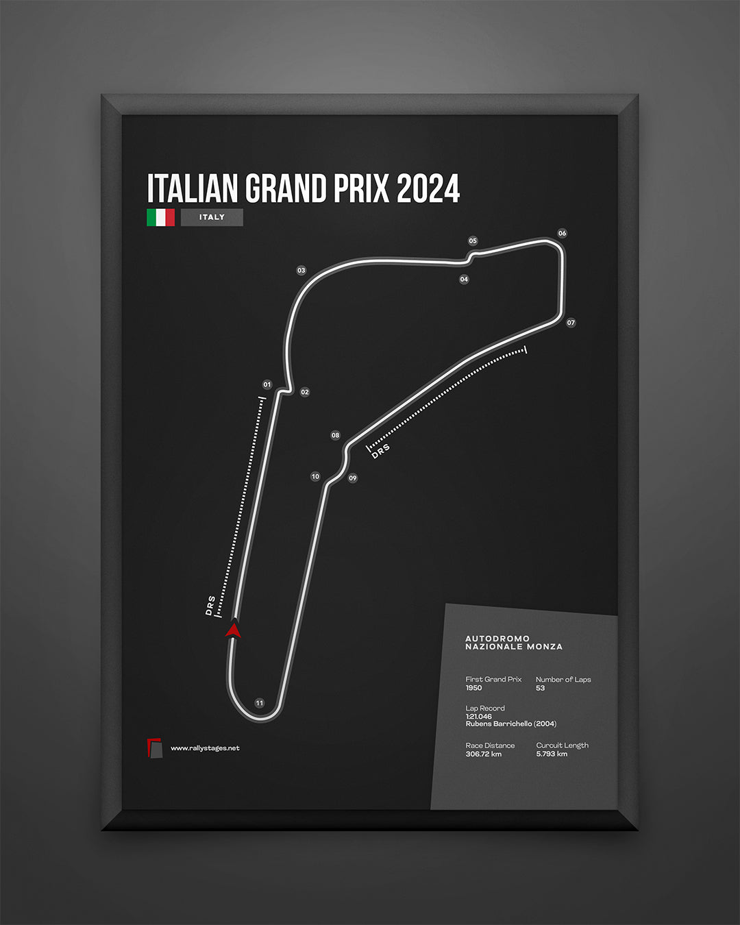 A3 Italian Grand Prix Poster