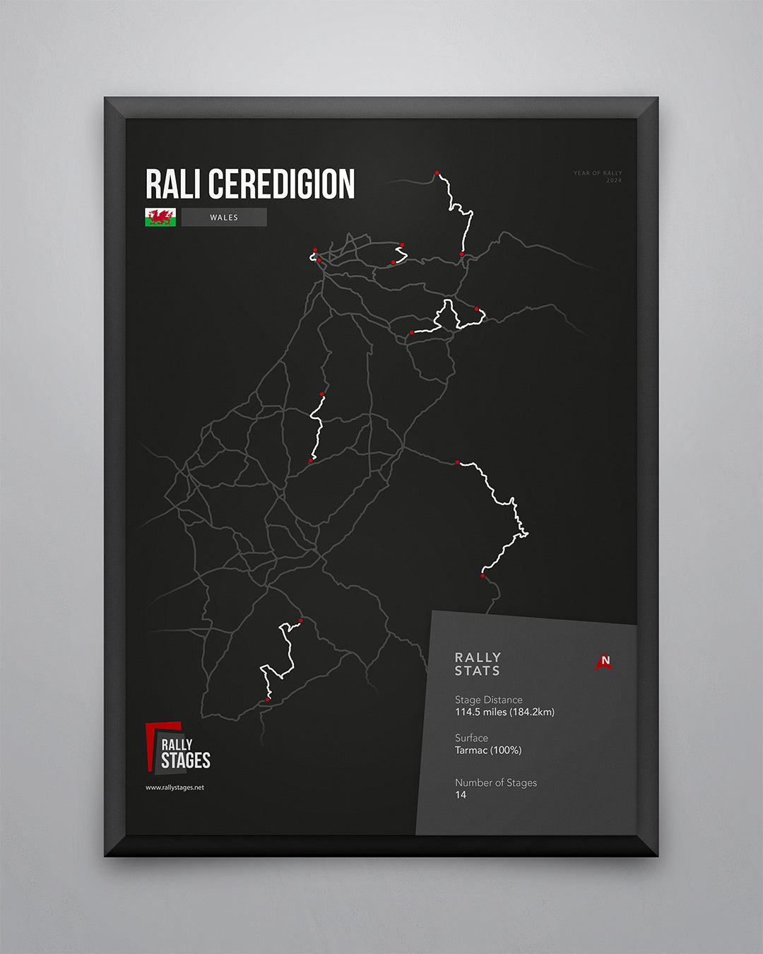 Rali Ceredigion 2024 Rally Poster