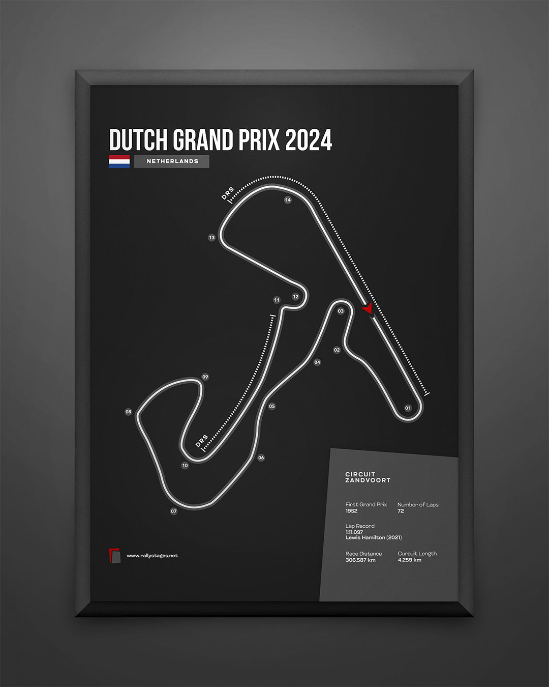 A3 Dutch Grand Prix Poster