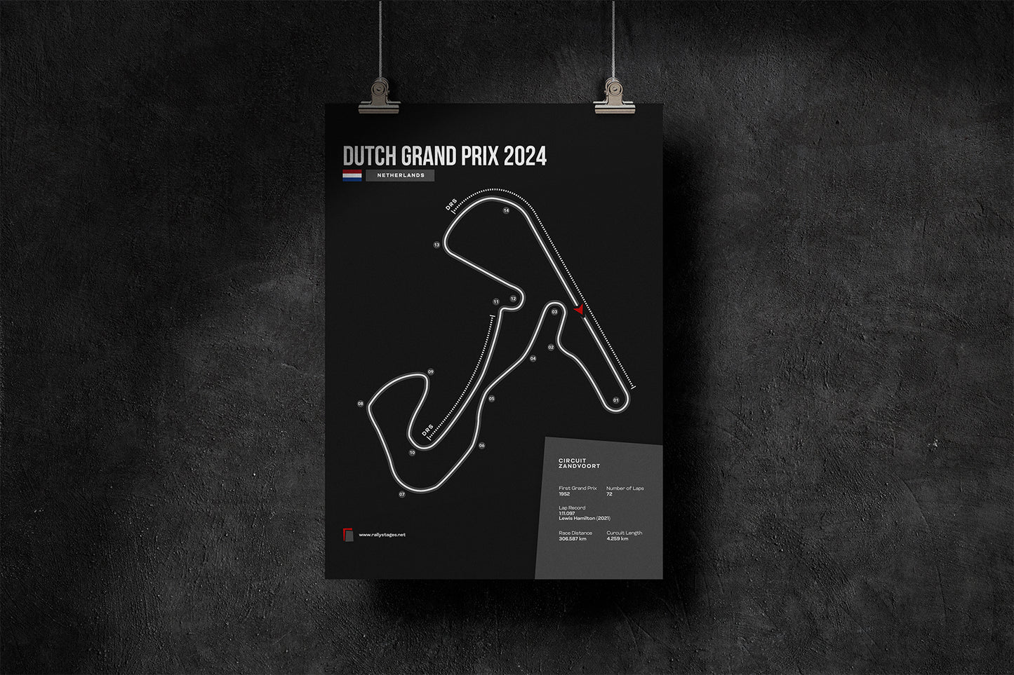 A3 Dutch Grand Prix Poster