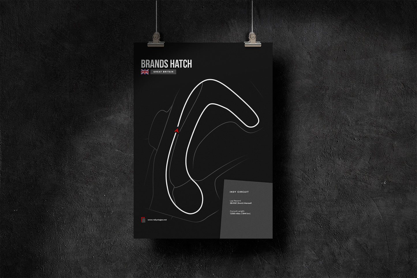 A3 Brands Hatch Poster