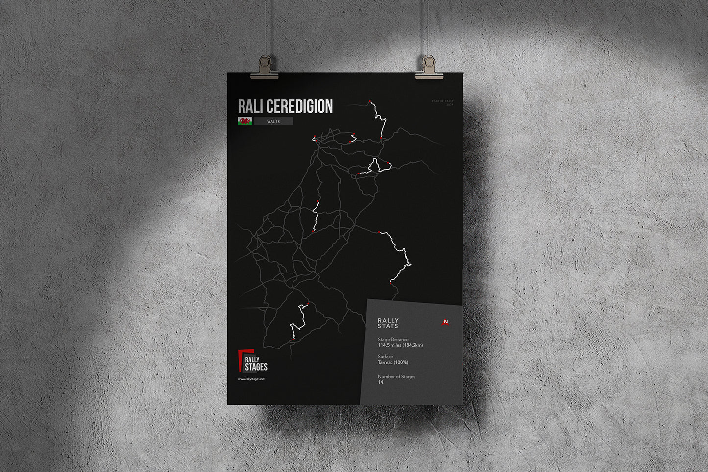 Rali Ceredigion 2024 Rally Poster