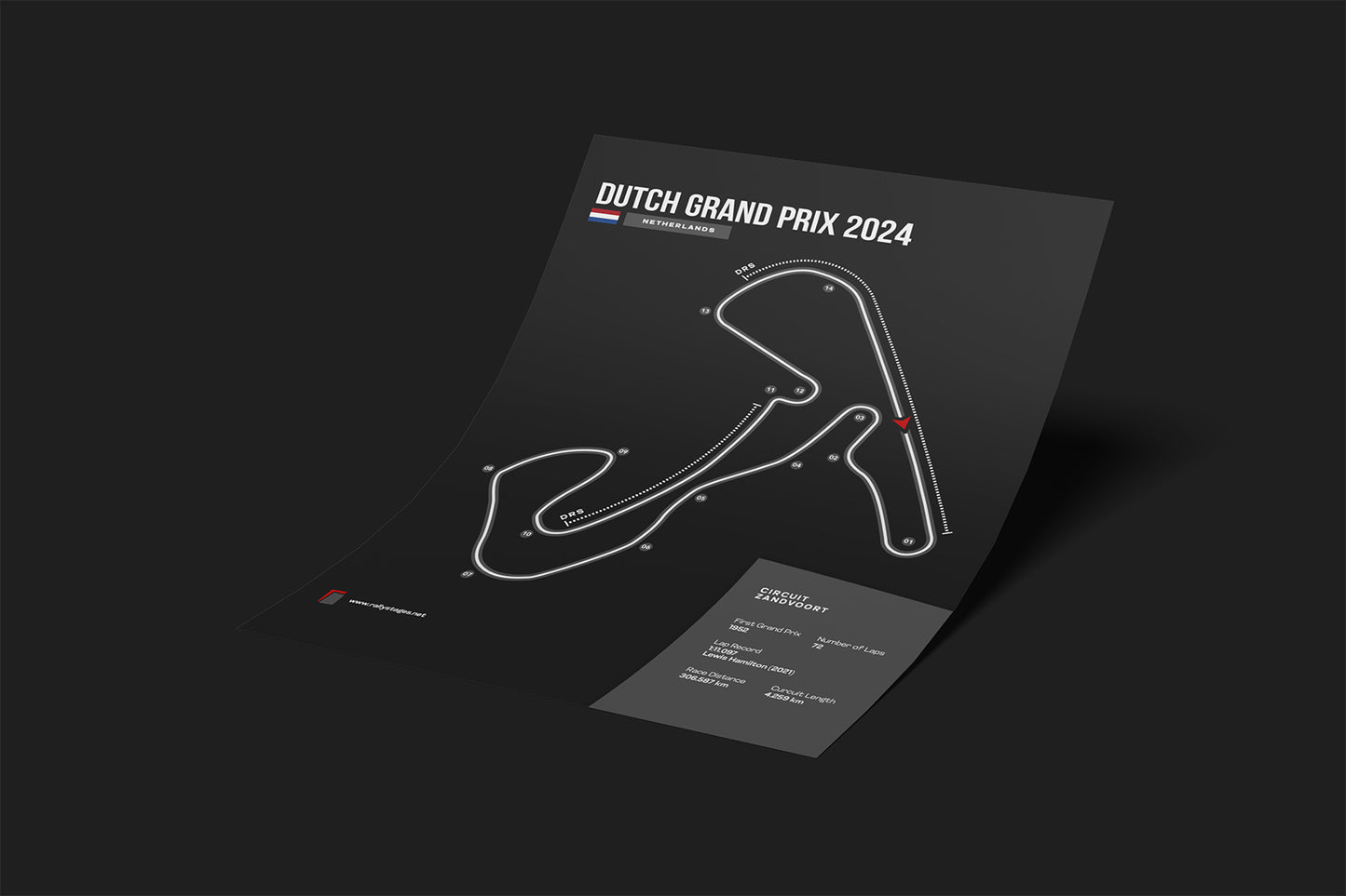 A3 Dutch Grand Prix Poster