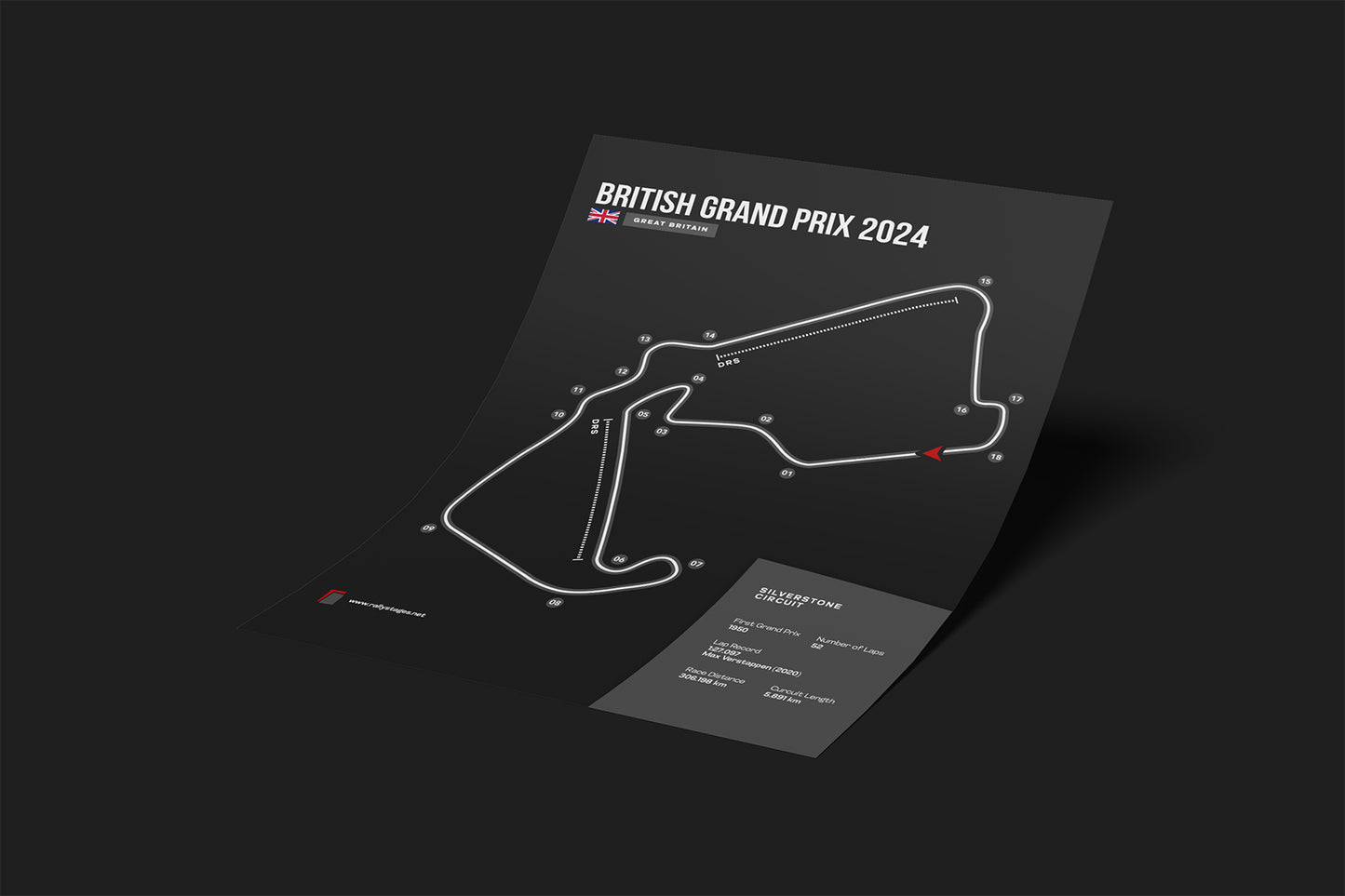 A3 British Grand Prix Poster