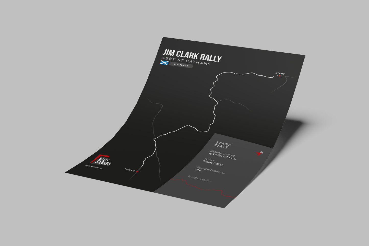 A3 Jim Clark Rally Abbey St Bathans Poster