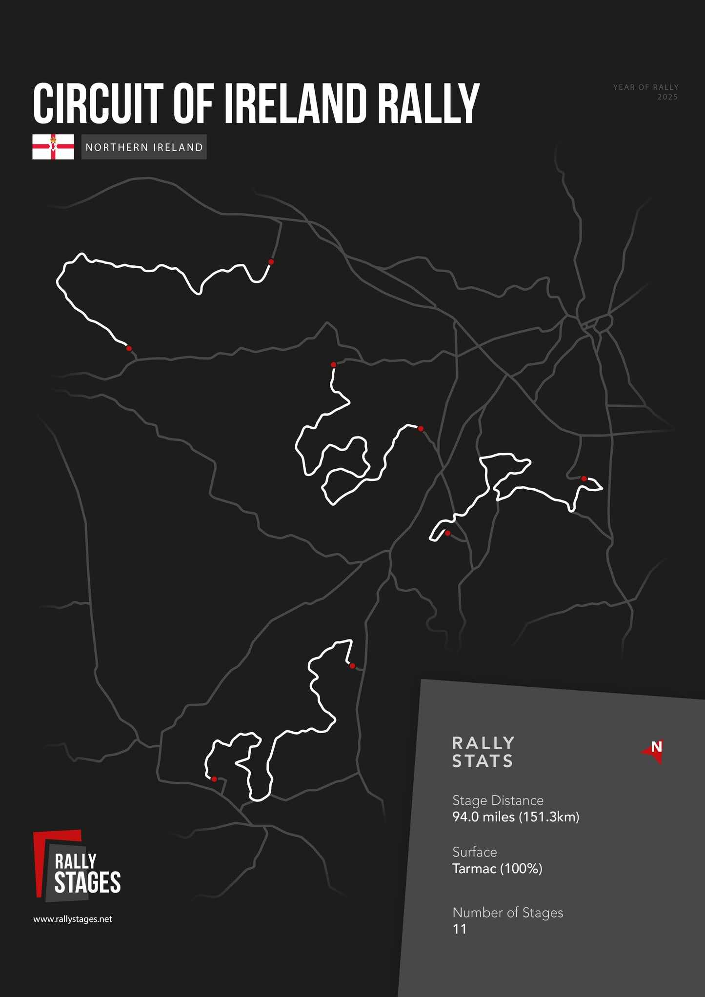 Circuit Of Ireland Rally 2025 Poster