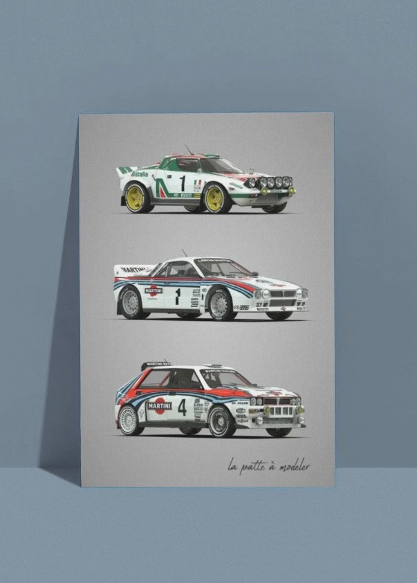 Lancia Rally Cars Posters