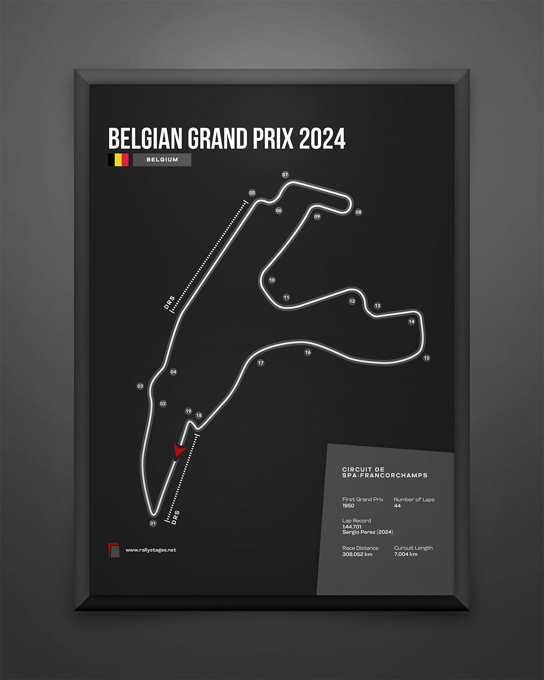 A3 Belgium Grand Prix Poster