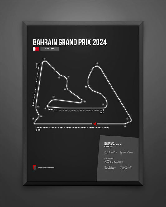 A3 Bahrain Grand Prix Poster