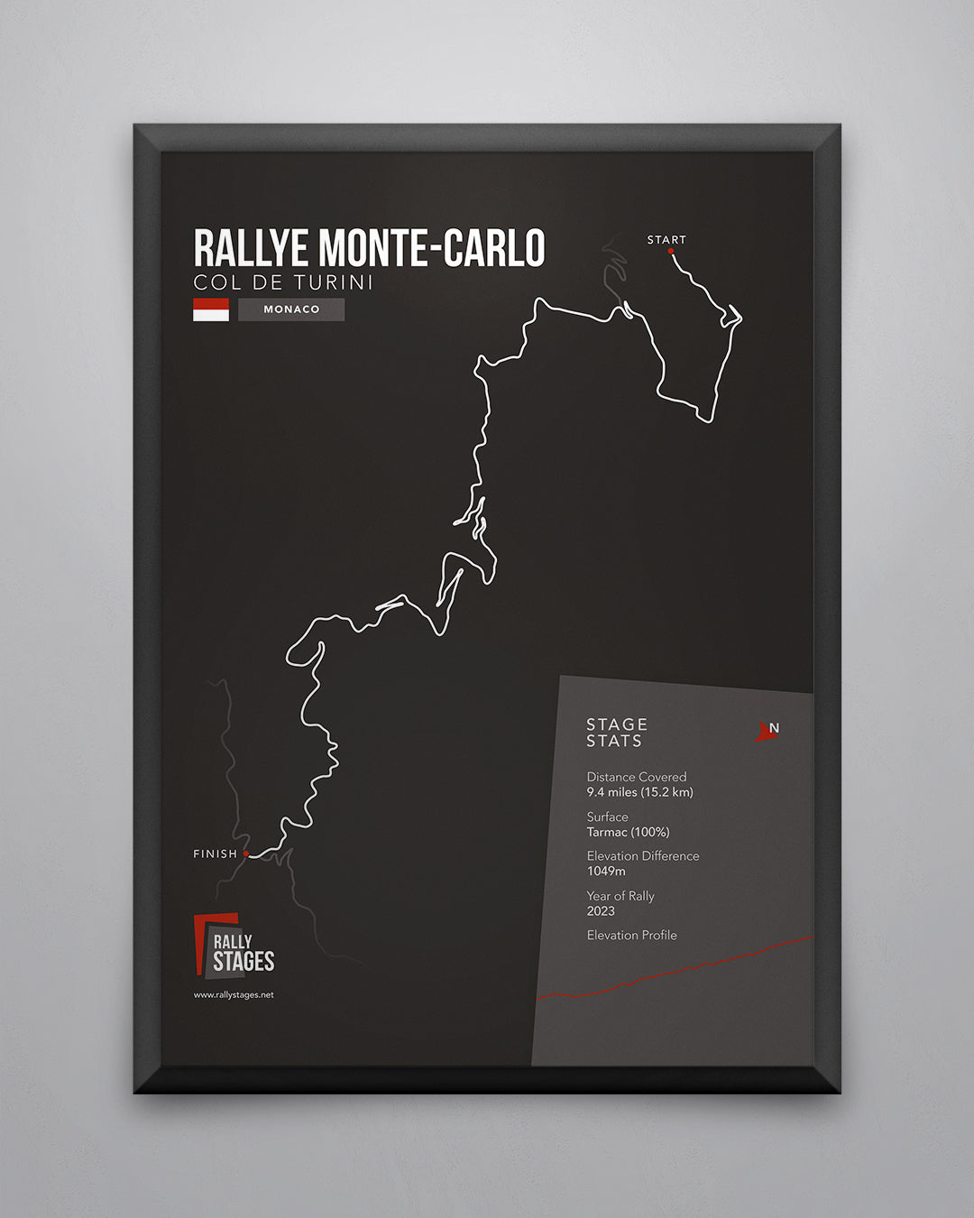 A3 Rallye Monte Carlo, Col De Turini poster