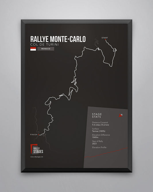 A3 Rallye Monte Carlo, Col De Turini poster