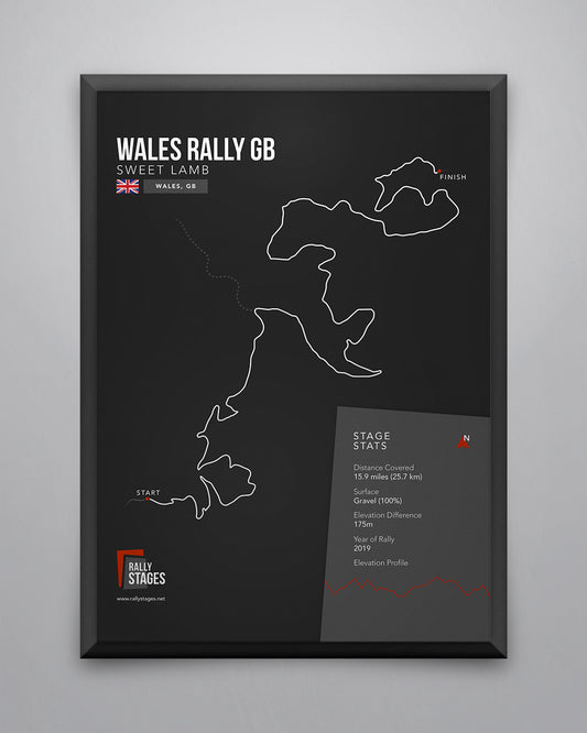 A3 Wales Rally GB Sweet Lamb Rally Poster