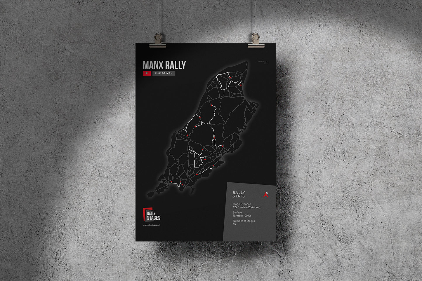 A3 Manx Rally 2024 Poster