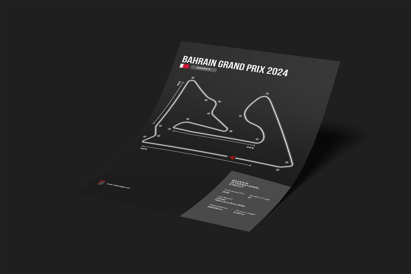 A3 Bahrain Grand Prix Poster